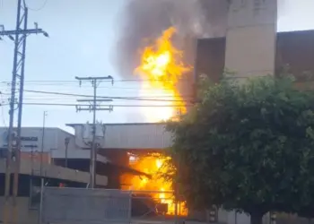 Incendio en galpón