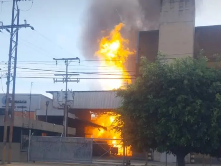 Incendio en galpón