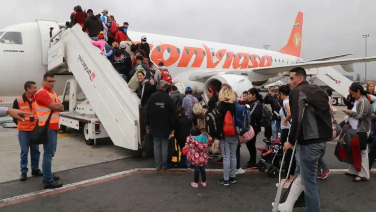 En el vuelo venían 134 hombres, 35 mujeres y 14 menores de edad.