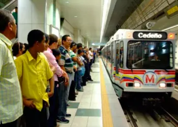 alumbrado en el Metro de Valencia
