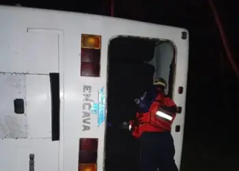 El autobús accidentado pertenece a la línea San Nicolás.