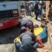 La señora Marielbis Colina fue auxiliada y llevada a un centro asistencial.