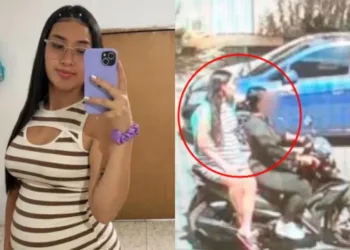 Autoridades colombianas buscan a la conductora de la motocicleta, presuntamente vinculada con el homidicio de María Camila Potosí.