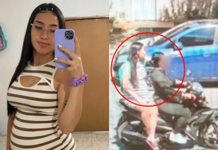 Autoridades colombianas buscan a la conductora de la motocicleta, presuntamente vinculada con el homidicio de María Camila Potosí.