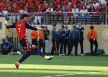 El delantero Ferran Torres  le dio a España el gol ganador.