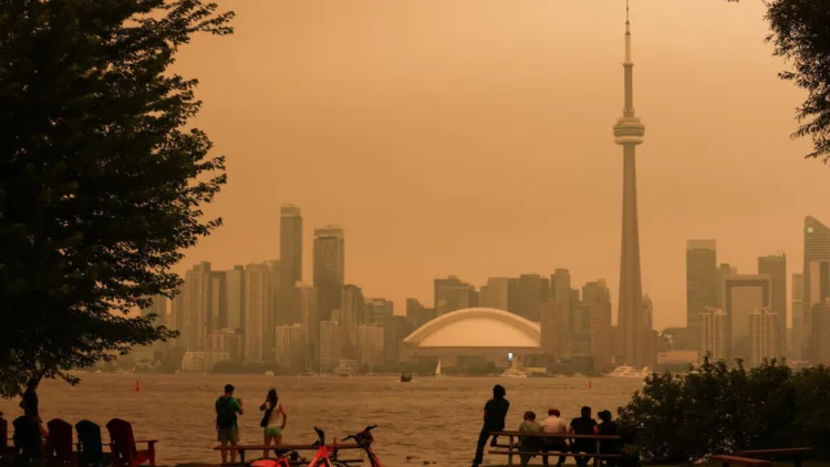 Una ola de incendios en Canadá también ha afectado a varias ciudades de Estados Unidos.