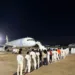 El primer grupo de deportados llegó al Aeropuerto Internacional Roberts en las afueras de Monrovia.
