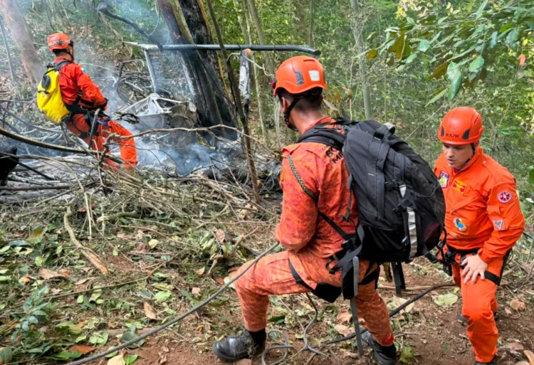 El helicóptero se estrelló en el Parque Nacional de Tijuca.