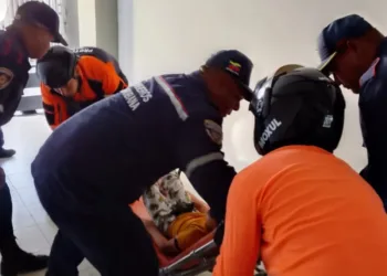 El niño herido fue trasladado con urgencia al Hospital  Dr. Rafael Calles Sierra.
