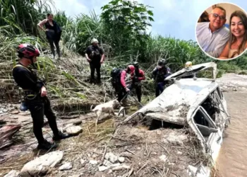 Los esposos Eduardo Barbera y Zuleika Morillo fallecieron tras ser arrastrados por una fuerte corriente de agua.