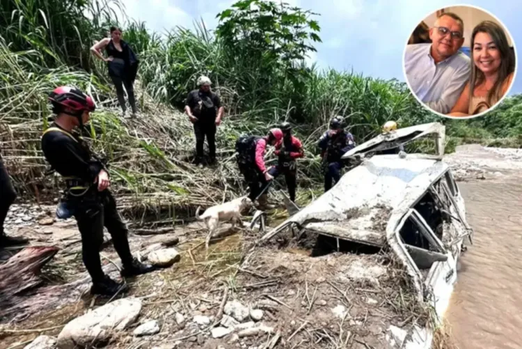 Los esposos Eduardo Barbera y Zuleika Morillo fallecieron tras ser arrastrados por una fuerte corriente de agua.