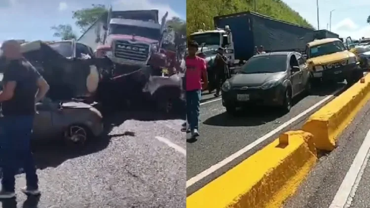 Las autoridades investigan las causas del choque múltiple en la ARC.