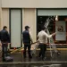 Centros urbanos blindaron sus fachadas y vitrinas con paneles de madera y planchas metálicas.