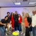 La visita a la sede de Contrapunto.com estuvo marcada por la camaradería.