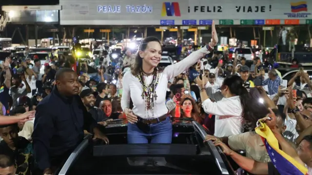 María Corina Machado no ha informado sobre sus planes inmediatos tras su regreso a Venezuela.
