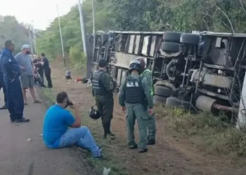 El autobús había salido del estado Zulia con rumbo a Chichiriviche, estado Falcón.