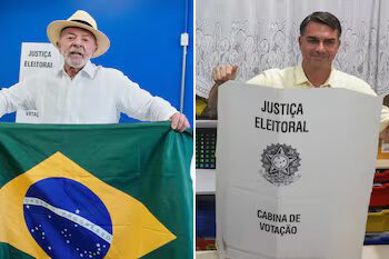 El candidato conservador Flávio Bolsonaro sacó una ventaja porcentual sobre Lula y se volverán a medir el próximo 25 de octubre.